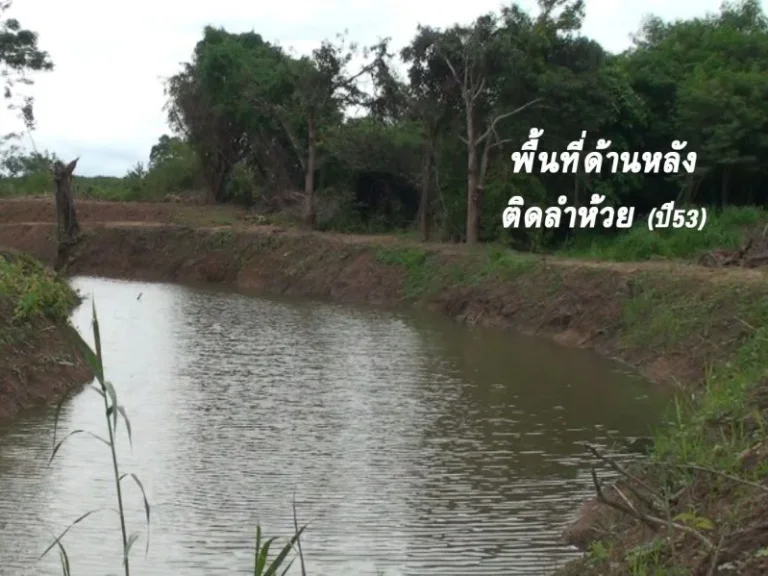 ที่ดินเพชรบุรีด้านหน้าติดถนนหลังติดน้ำ