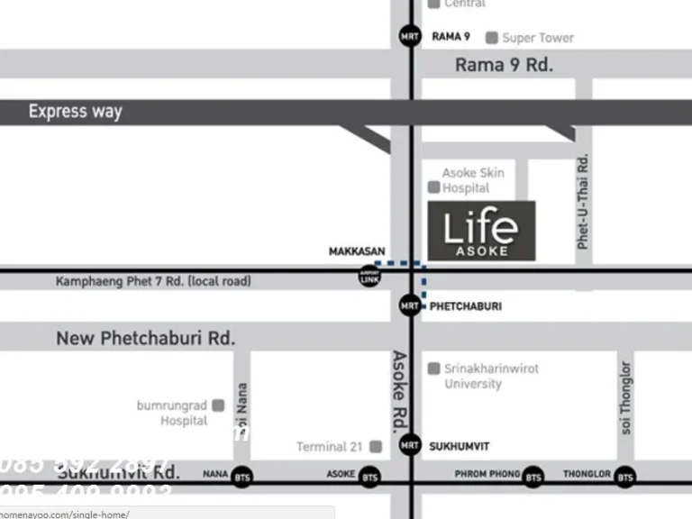 คอนโดให้เช่า Life Asoke ไลฟ์ อโศก 1 ห้องนอน พร้อมอยู่ ราคาถูก