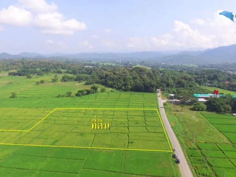 ที่ดิน 7-2-53 ไร่ หน้าติดถนนสันกำแพงสายเก่า 100 เมตร ด้านหลังวิวดอยของถ้ำเมืองออน