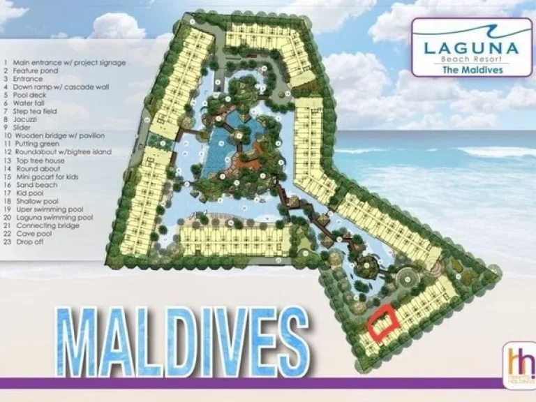 ปล่อยเช่าคอนโดใหม่ล่าสุด Laguna Beach Resort 3 The Maldive พัทยา ห้อง studio