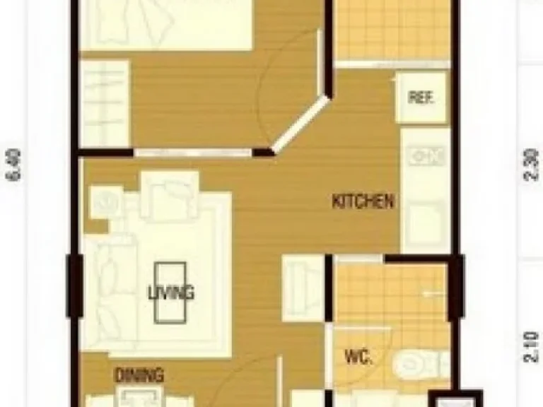 NC363 ขาย LPN condo บดินทร์เดชา D3 ชั้น 6 วิวสนามฟุตบอล เฟอร์ครบ