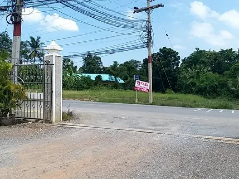 ขายที่ดินสุพรรณบุรี อยู่ฝั่งตรงข้าม อบตศรีสำราญ ราคาถูก