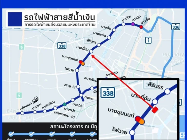 ขายที่ดินติดถนนจรัญสนิทวงศ์ 228 ตารางวา ใกล้สถานีรถไฟฟ้าสายสีน้ำเงิน