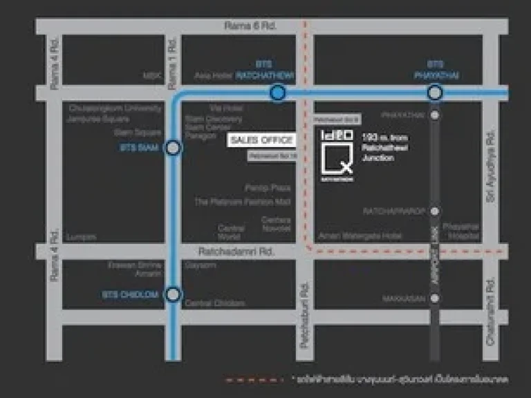 For rent IDEO Q Siam-Ratchathewi size 34sqm 20K per month