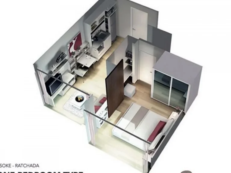 ขาย เอ สเปซ อโศก-รัชดา 1 ห้องนอน 35 ตรม ชั้น 3 ตึก E MRT พระราม 9 รหัส S-K9087