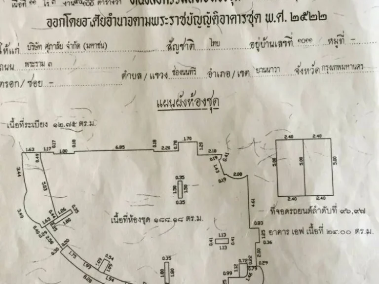 ขายคอนโด ริมน้ำเจ้าพระยา ศุภาลัยคาซ่าริวา เจริญกรุง-พระราม 3 บางคอแหลม กรุงเทพฯ