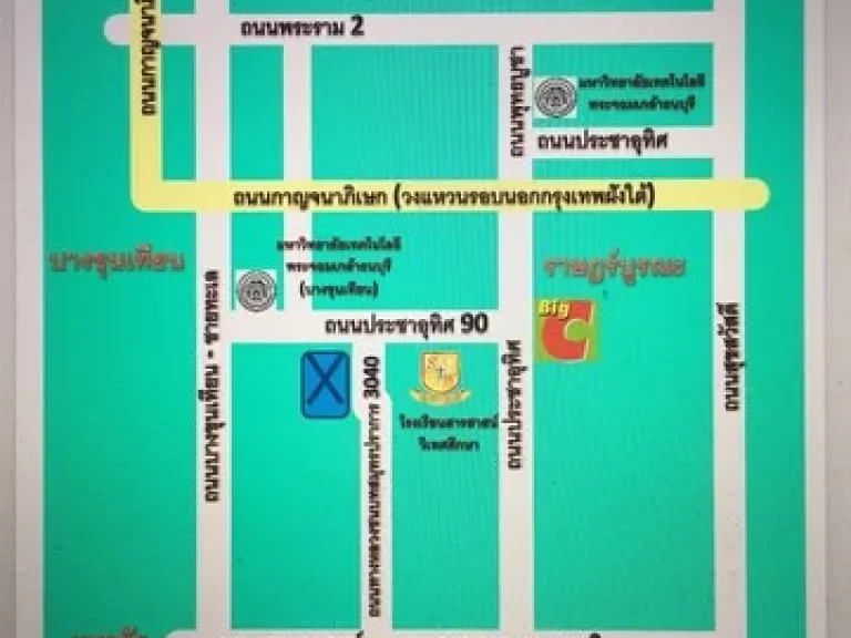 ที่ดินแปลงใหญ่ ติดถนนทางหลวง3040สมุทรปราการหน้ากว้าง300กว่าเมตรขนาดที่ดินรวม 47 ไร่ 1 งาน 645 ตรว