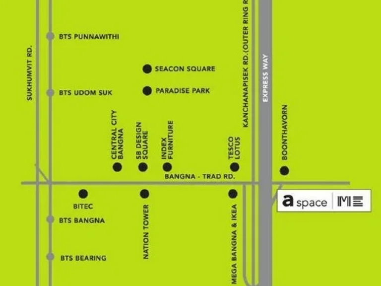 JC-048 ขายคอนโด เอ สเปซ มี บางนา ขนาด 25 ตรม แต่งครบ พร้อมอยู่ ใกล้ Mega บางนา