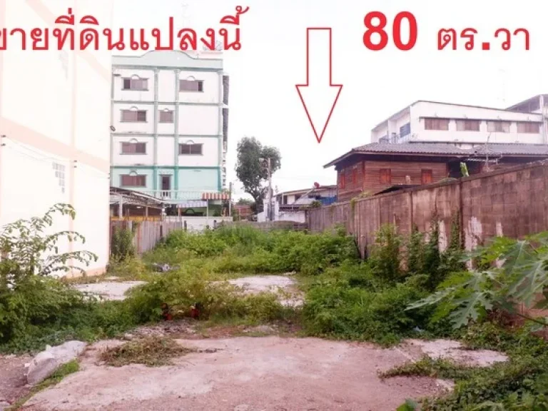 ขายที่ดิน 80 ตร ว ใกล้ BTS วงเวียนใหญ่ ซอยกรุงธนบุรี4