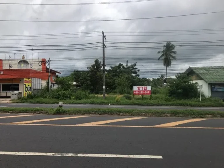 ขายที่ดินติดถนนใหญ่ ใกล้ตลาดเจริญศรี