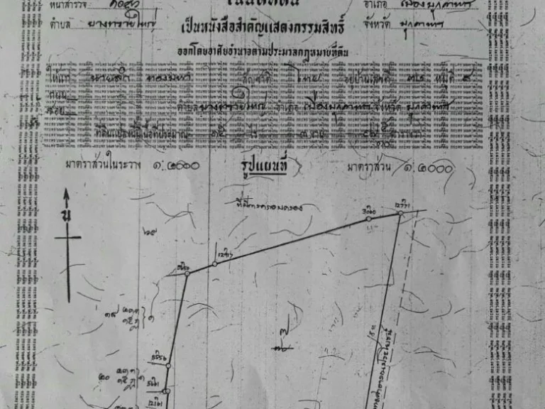 ขายที่ดิน 15ไร่ 3งาน 97ตรว ตบางทรายใหญ่ อเมืองมุกดาหาร จมุกดาหาร