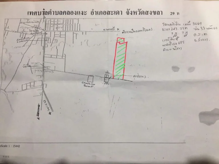 ขายที่ดินจังหวัดสงขลา 100 ไร่