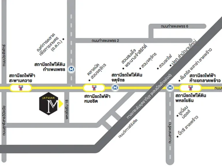 ให้เช่าคอนโด เอ็ม จตุจักร M Jatujak ขนาด 1 ห้องนอน 28 ตรม ใกล้ BTS หมอชิต MRT จตุจักร