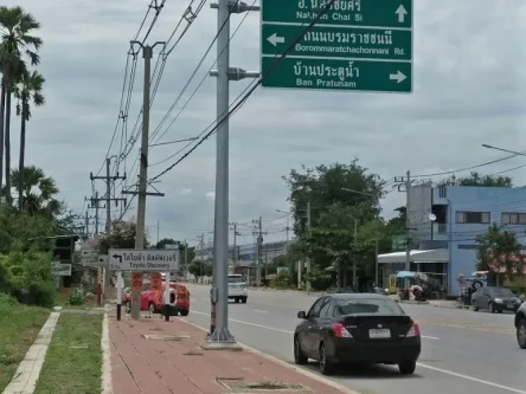 ขายที่ดิน 18 ไร่ ริมถนนศาลายา-นครชัยศรี จังหวัดนครปฐม ใกล้เซ็นทรัลศาลายา ผังเมืองสีชมพู