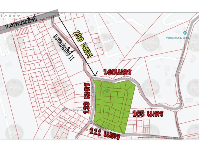 ขายที่ดินถ เทพประสิทธิ์ 11พัทยาใต้ เนื้อที่ 11-2-958ไร่ ถมแล้ว ขายเหมา 160 ล้าน รวมออกทุกอย่าง