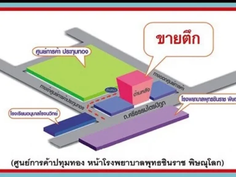 ขาย ออฟฟิศ ทำเลทองที่ดีที่สุดของเมืองพิษณุโลก เหมาะกับทำธุรกิจ ตามชอบ