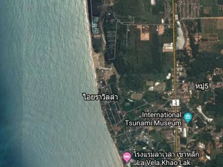 ขายที่ดิน ใกล้ทะเล 3 ไร่ 2 งาน เขาหลัก หาดคึกคัก พังงา ห่างจากหาดเพียง 100 เมตร