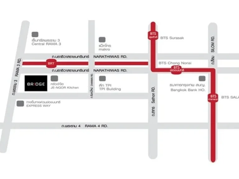 ขาย เช่า คอนโดBridge สาทร-นราธิวาสห้องขนาด 45 ตรม 1 ห้องนอน 1 ห้องน้ำ 1 ระเบียง