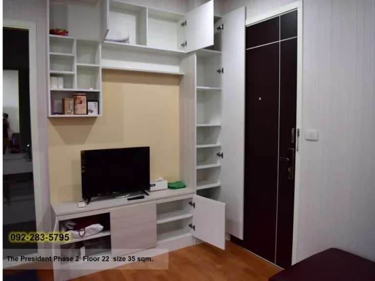 ให้เช่า Condo The President ทิศเหนือ BTS บางหว้า 35ตรม เช่าเลย 10000บาท