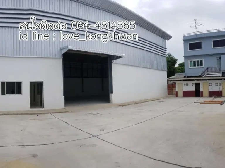 โกดังสินค้าใหม่ให้เช่า Warehouse For Rent ซอยอ่อนนุช17 พัฒนาการ พร้อมออฟิศและห้องน้ำในตัว ย่านใจกลางเมือง