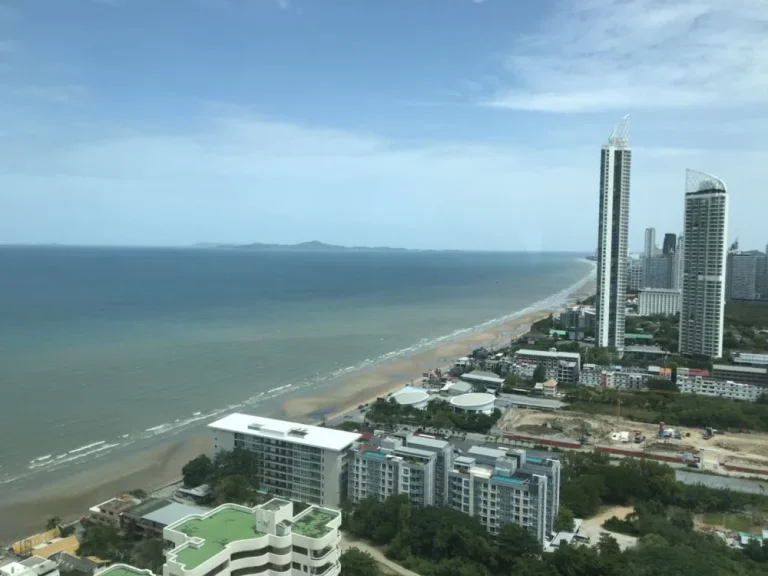 ขายคอนโด 5670 ตรม ชั้น 33 Sea view ห้องมุม 2 ห้องนอน 2 ห้องน้ำ หาดจอมเทียน