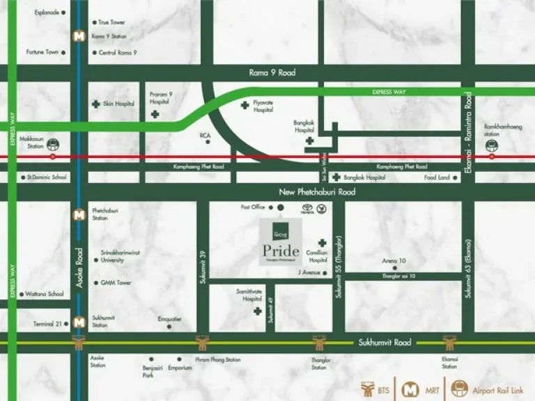 ให้เช่าคอนโด The Niche Pride เพชรบุรี-ทองหล่อ ห้องใหม่ ไม่เคยเข้าอยู่ ขนาด 35 ตรม ชั้น 17 ทิศใต้