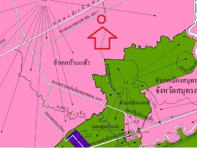 ขายที่ดิน16ไร่ติดถนนบ้านแพ้ว-กระทุ่มแบนสค4011หน้ากว้างมากถึง 170 เมตร ตสวนส้ม อบ้านแพ้ว จสมุทรสาคร ที่ดินติดถนน2ด้าน ด้านข้างติดถนนขนาดถนนกว้าง1