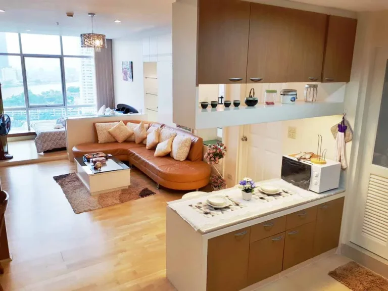 For Rent Condo Baan Sathorn - Chaophraya 2Br1Ba 29000 Bath BTS Saphan Taksin