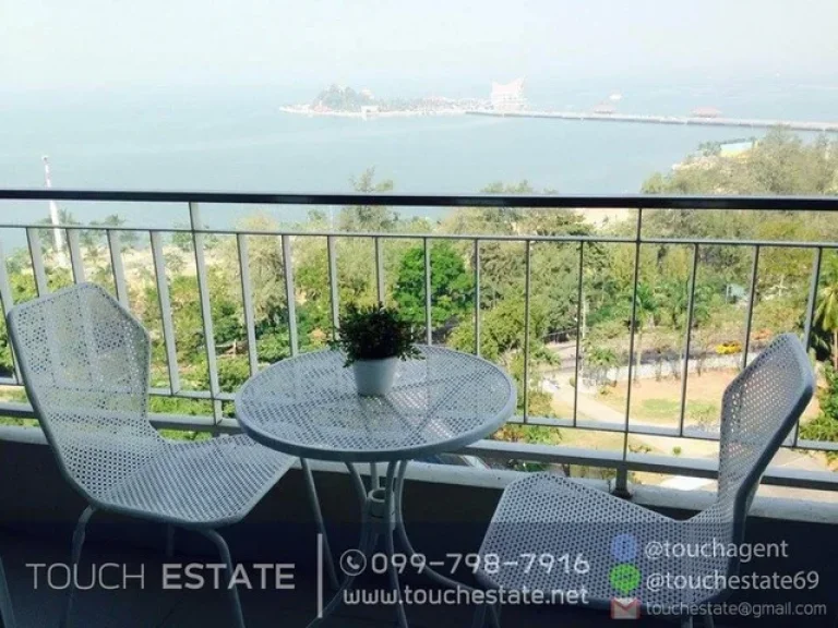 Ladda Condo Condo Sriracha Sea view 11th floor near school shopping mall