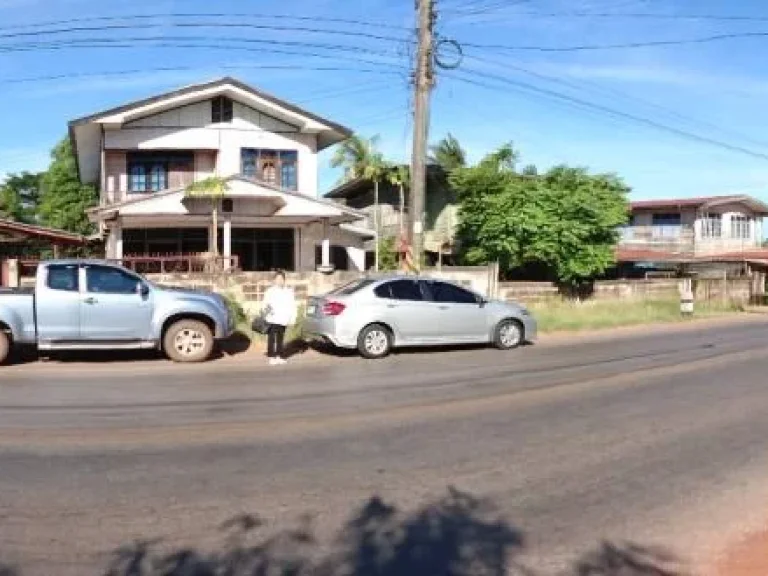 ขายบ้านติดถนนทางหลวงแผ่นดิน อกุมภวาปี จอุดรธานี ห่างจากโลตัส 5 กม