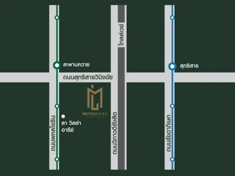 NC238 ให้เช่า คอนโดเมโทรลักซ์ อินทามระ 14 สะพานควาย ชั้น 5 ทิศใต้ พร้อมอยู่