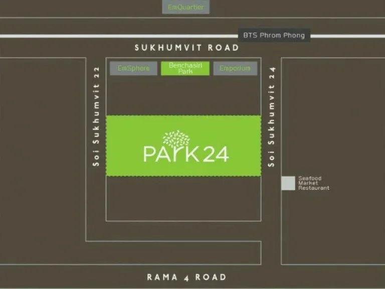 คอนโดให้เช่า Park 24 พาร์ค 24 สุขุมวิท 24 แต่งครบ พร้อมอยู่ ใกล้ เอ็มโพเรี่ยม