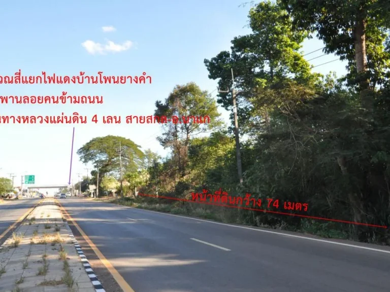 ขายที่ดินเปล่า 2ไร่ 405 ตรว บโพนยางคำ ตโนนหอม อเมือง จสกลนคร