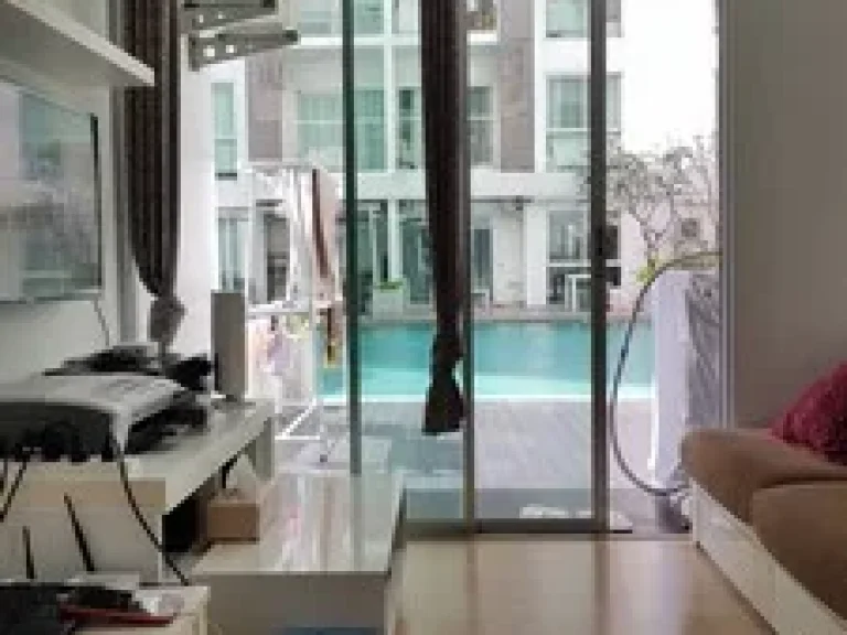 A Space Asoke-Ratchada Condo for Sale ชั้น 1 ระเบียงติดสระว่ายน้ำ