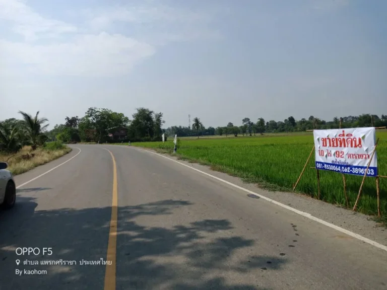 ขายที่ดินติดถนนหันคาชัยนาท