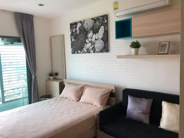 For rent Ideo Mobi Sukhumvit BTS Onnut studio Room21 sqm fully furnished unblock view