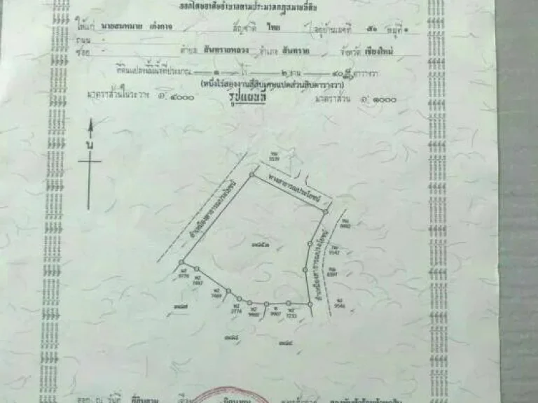 ขายที่ดินเปล่าสวยมากติดถนนคอนกรีต วิวดอยสุเทพ สันทราย เจ้าของขายเอง