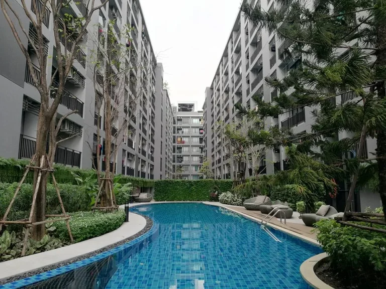 ให้เช่า The Cabana Condo อาคารC หลังห้างอิมพีเรียล ส่วนกลางสวย ใกล้BTSสำโรง 7000 บาท