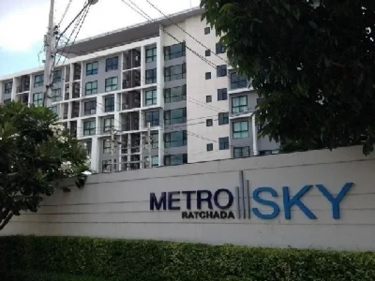 NC230 ให้เช่าคอนโด metrosky ratchada 27 ตรม 1นอน ชั้น2