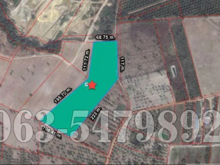 Land 165 Rai for sale in the Huay Yai area South of Pattaya City