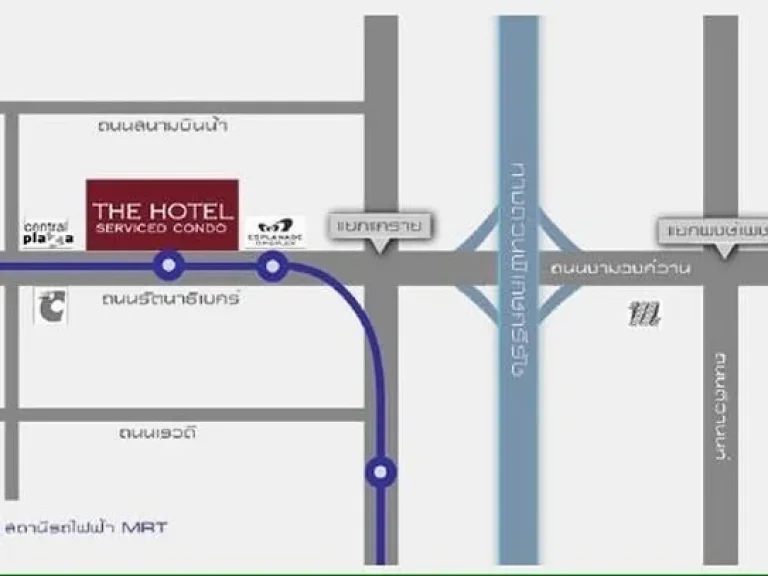 ให้เช่าคอนโด the hotel ถรัตนาธิเบศร์ ติดกับสถานีรถไฟฟ้า เฟอร์นิเจอร์ครบพร้อมอยู่