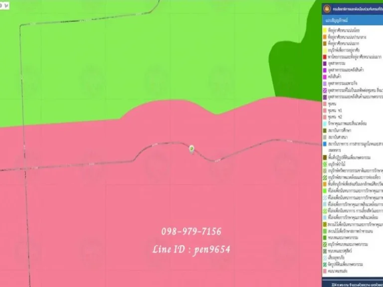 ขายที่ดิน เนื้อที่ 8 ไร่ ราคารวม 35 ล้านบาท อ่านวน้อย ประจวบคีรีขันธ์ ติดถนนสายหลัก ผังสีชมพู