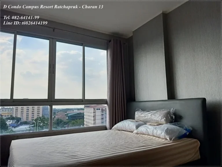 ขาย Dcondo Campus Resort Ratchapruek-Charan 13 ใกล้ MRT จรัญ 13 และ BTS บางหว้า ด้านหน้าวิวโล่ง เฟอร์ครบ สภาพดีมาก เครื่องใช่ไฟฟ้าใหม่ทุกชิ้น