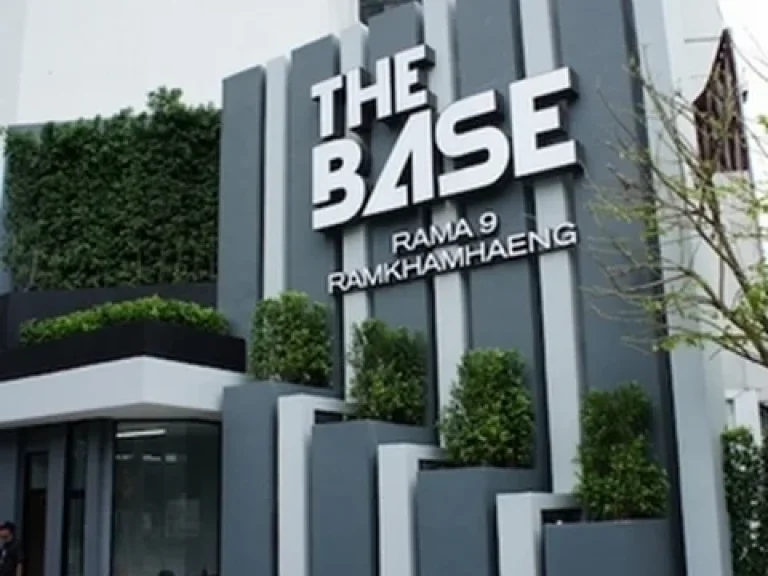 คอนโด The Base Rama 9 เฟอร์นิเจอร์ตามรูป เป็นห้องสตู กั้นครัวชั้น30ให้เช่าถูก 7000บาท