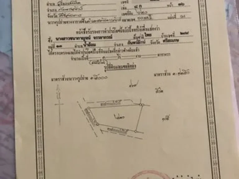 ขายที่ดินเยื้องการประปา อกันทรลักษ์ จศรีสะเกษ เนื้อที่ 1 ไร่