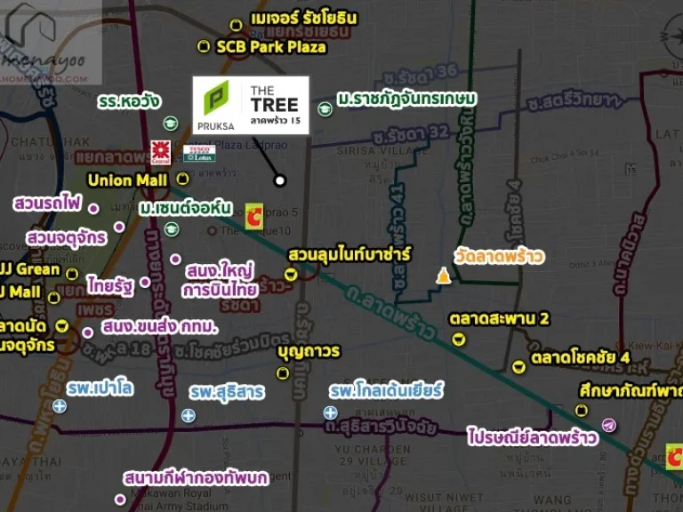 ขายดาวน์ The Tree Condo ลาดพร้าว 15 เขตจตุจักร กรุงเทพมหานคร