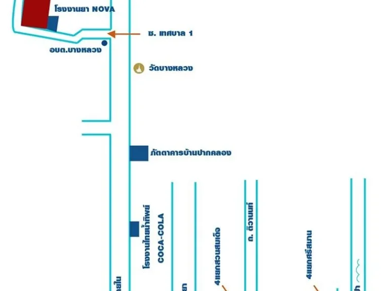 ขายที่ดิน 21 ไร่ ติดถนนเทศบาล1อเมือง ปทุมธานี