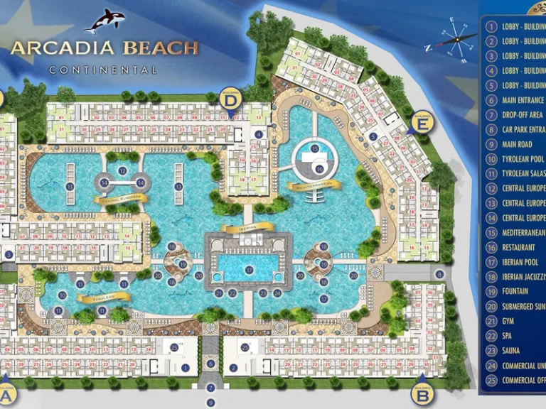 ขายดาวน์ คอนโดพัทยา Arcadia Beach Continental Pattaya