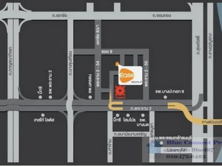 ให้เช่าคอนโด อีส พระราม 2 EASE Rama IIห้องมุม 2 นอน ขนาด 426 ตรม ใกล้เซ็นทรัลพระราม 2 เฟอร์บิ้วอินอย่างดี วิวสวน