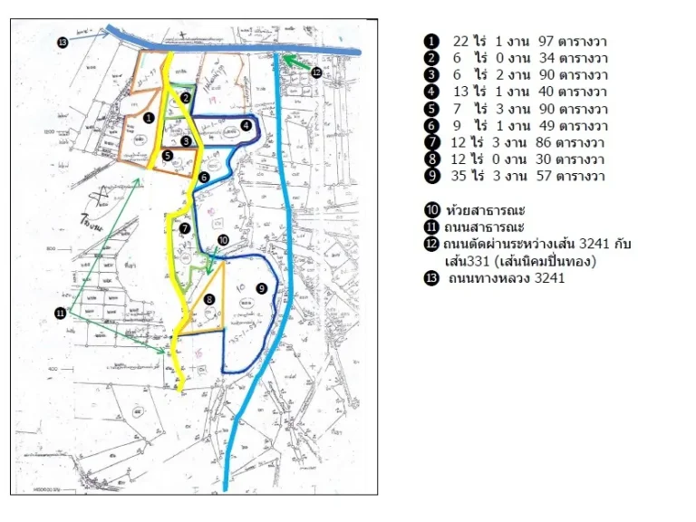 GR-102 ขายที่ดิน ศรีราชา ที่ดินศรีราชา ตาบลหนองขาม 127 ไร่ 73 ตารางวา ติดถนนเส้น 3241 ถนน ศรีราชา มาบปู